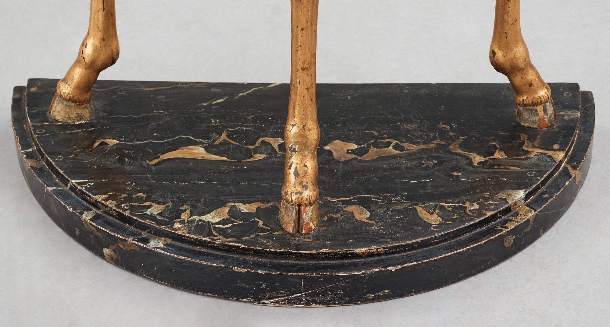 KONSOLBORD, Stockholmsarbete omkring år 1800, Sengustavianskt.