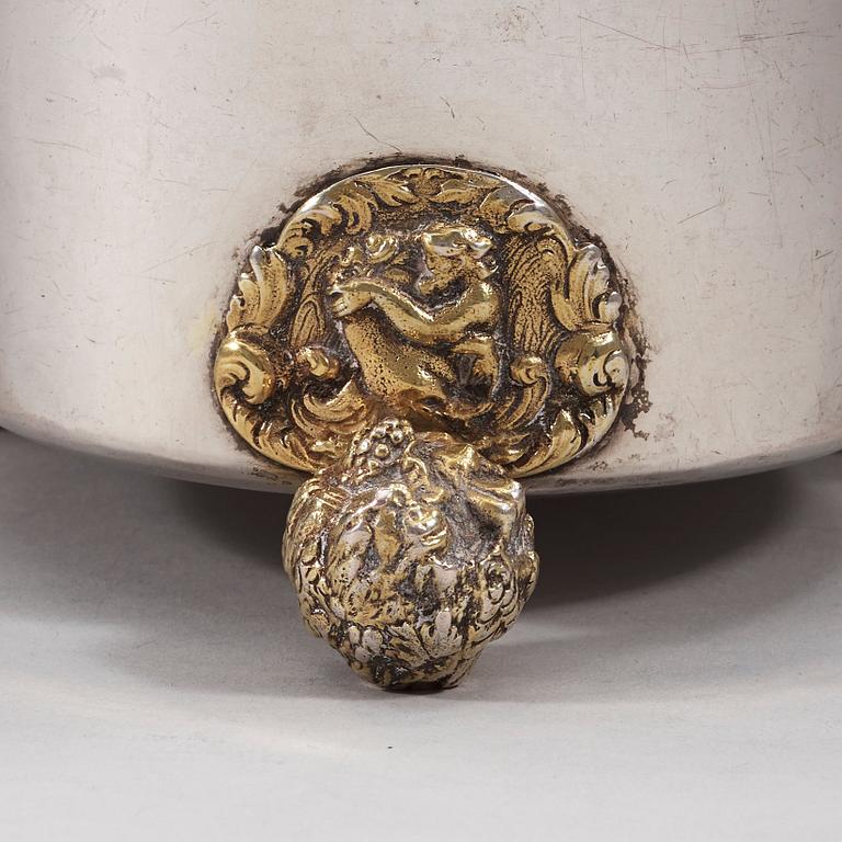 A Swedish 17th century parcel-gilt tankard, marks of Anders Larsson Brun (Norrköping -1659-1672-).