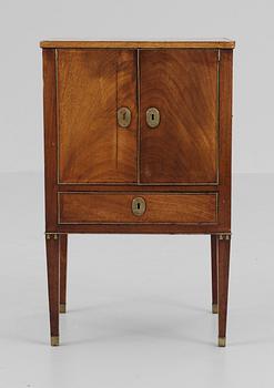 A late Gustavian chamber pot cupboard by E. Nyström 1788.