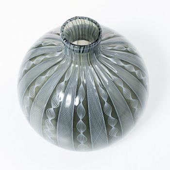 Venini, a glass vase, Murano, Italy.