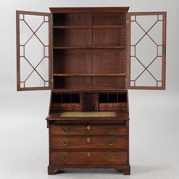 An English mahogany cabinet, 19th Century.