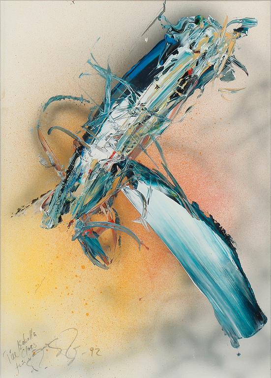 SVEN INGE HÖGLUND, olja på papper, signerad och daterad -92.