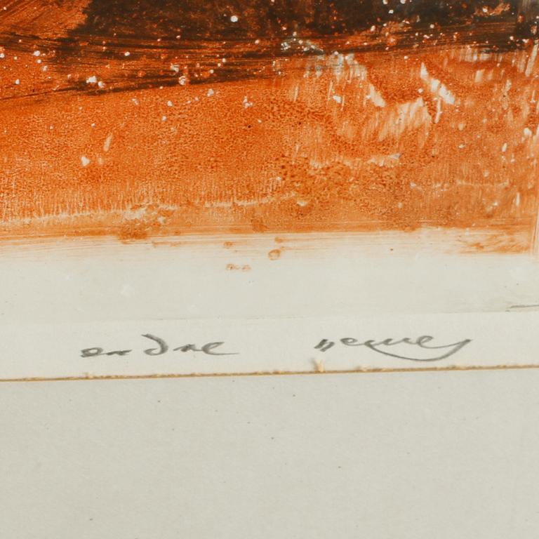 ENDRE NEMES, monotyp, signerad.