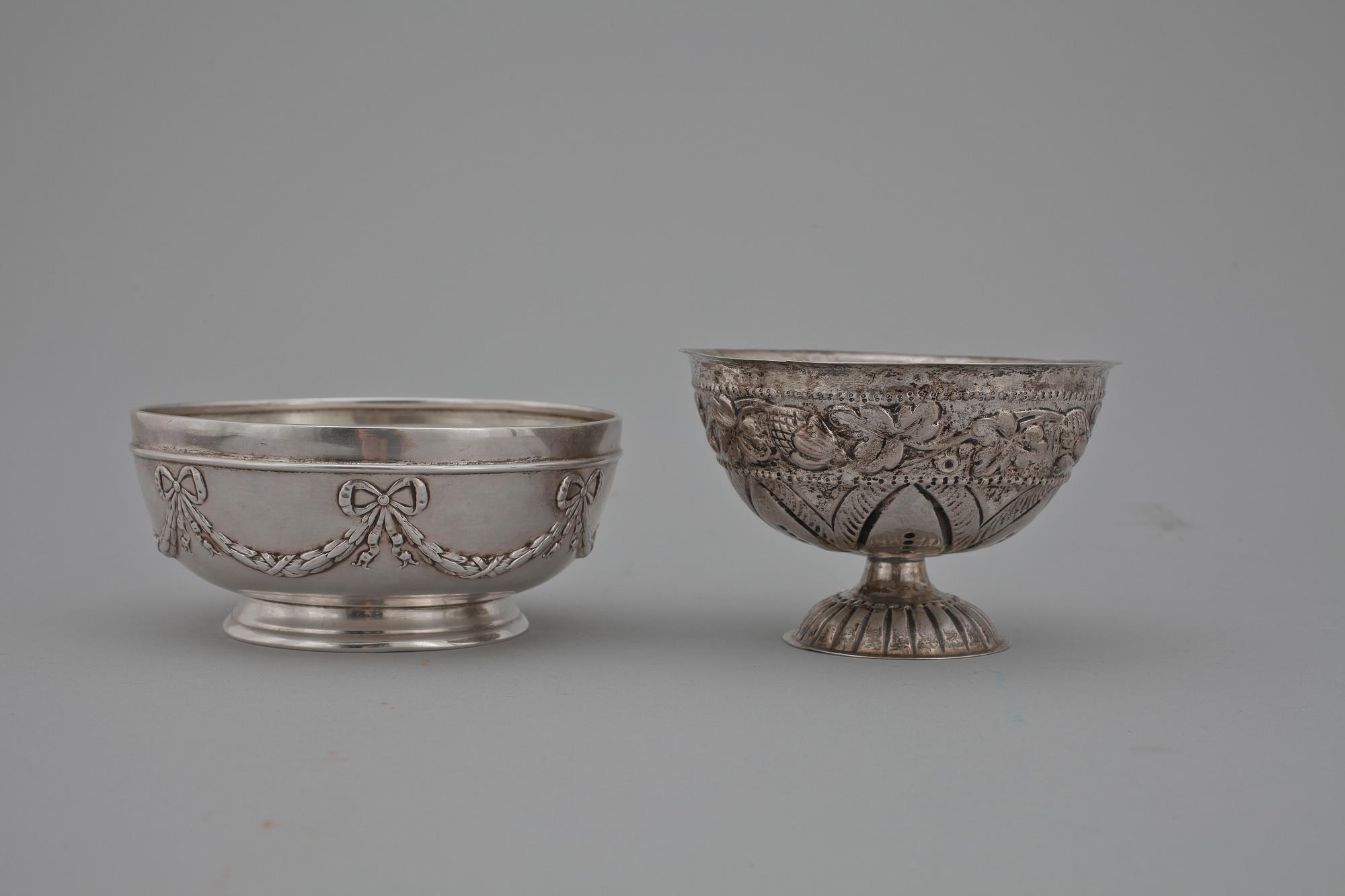 PARTI SILVER, 6 delar. Bla K Andersson, 1800-1900-tal. Ca 1102g.