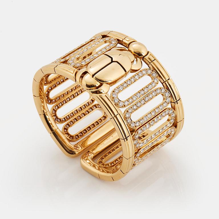 Cartier "Scarab" a cuff bracelet.