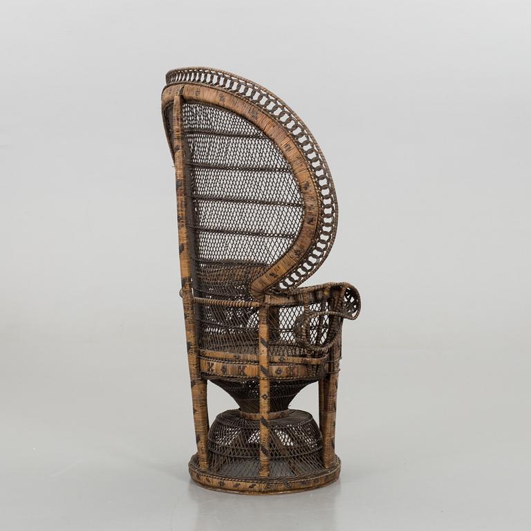 a rattan chair, late 20th century,