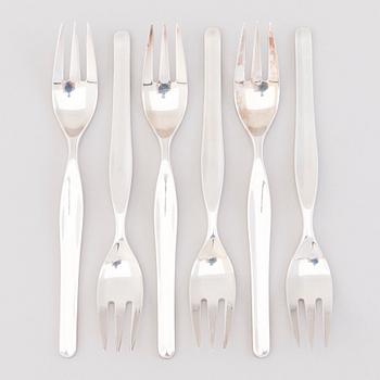 TAPIO WIRKKALA, A 57-piece set of 'Tapio' silver cutlery, Hopea-/Kultakeskus, Hämeenlinna, Finland 1961-76.