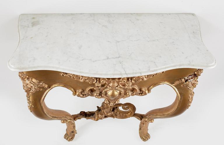 KONSOLBORD, nyrokoko, 1800-talets slut.