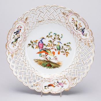 TALLRIK, porslin, Meissen, 1800-talets första hälft.