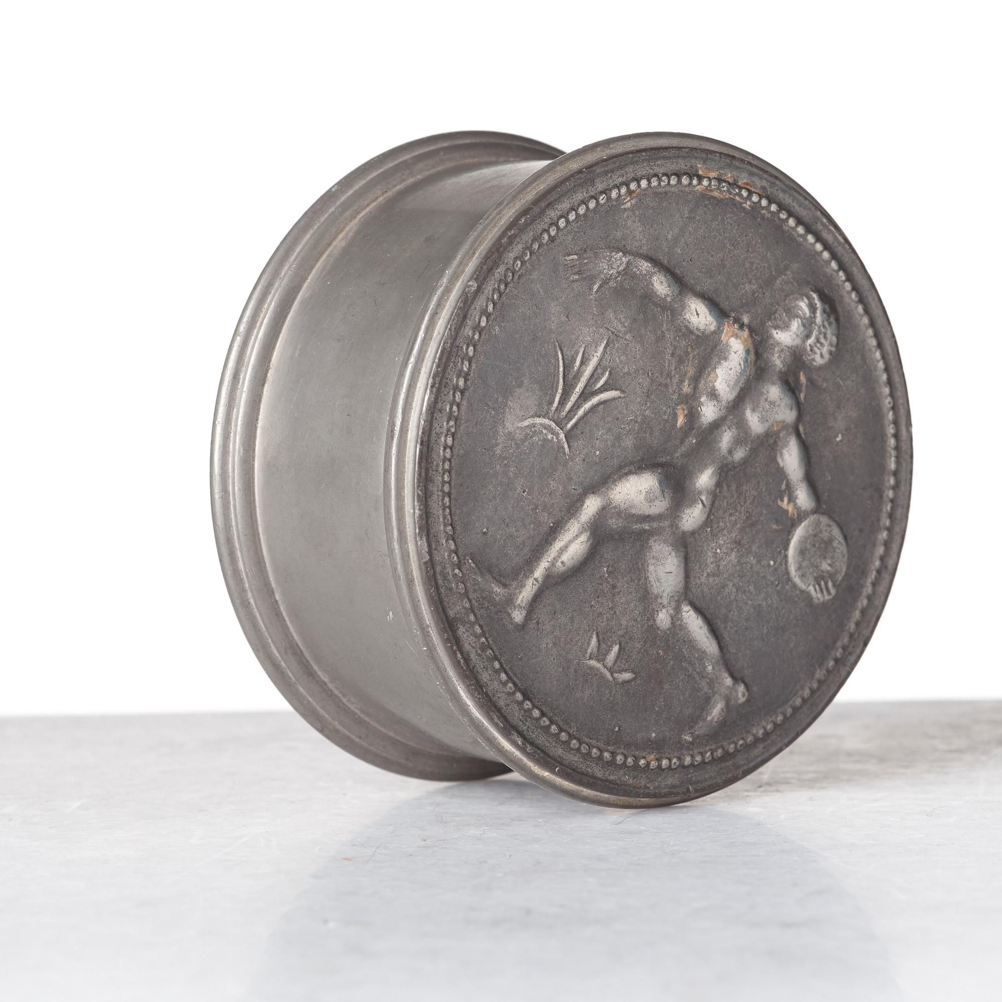 Nils Fougstedt, NILS FOUGSTEDT, a set of four pewter items, Svenskt Tenn, Sweden ca 1928.