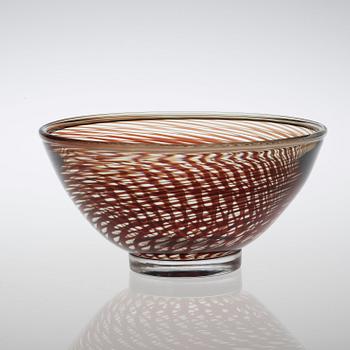 Edward Hald, An Edward Hald 'Slipgraal' glass bowl, Orrefors 1954.