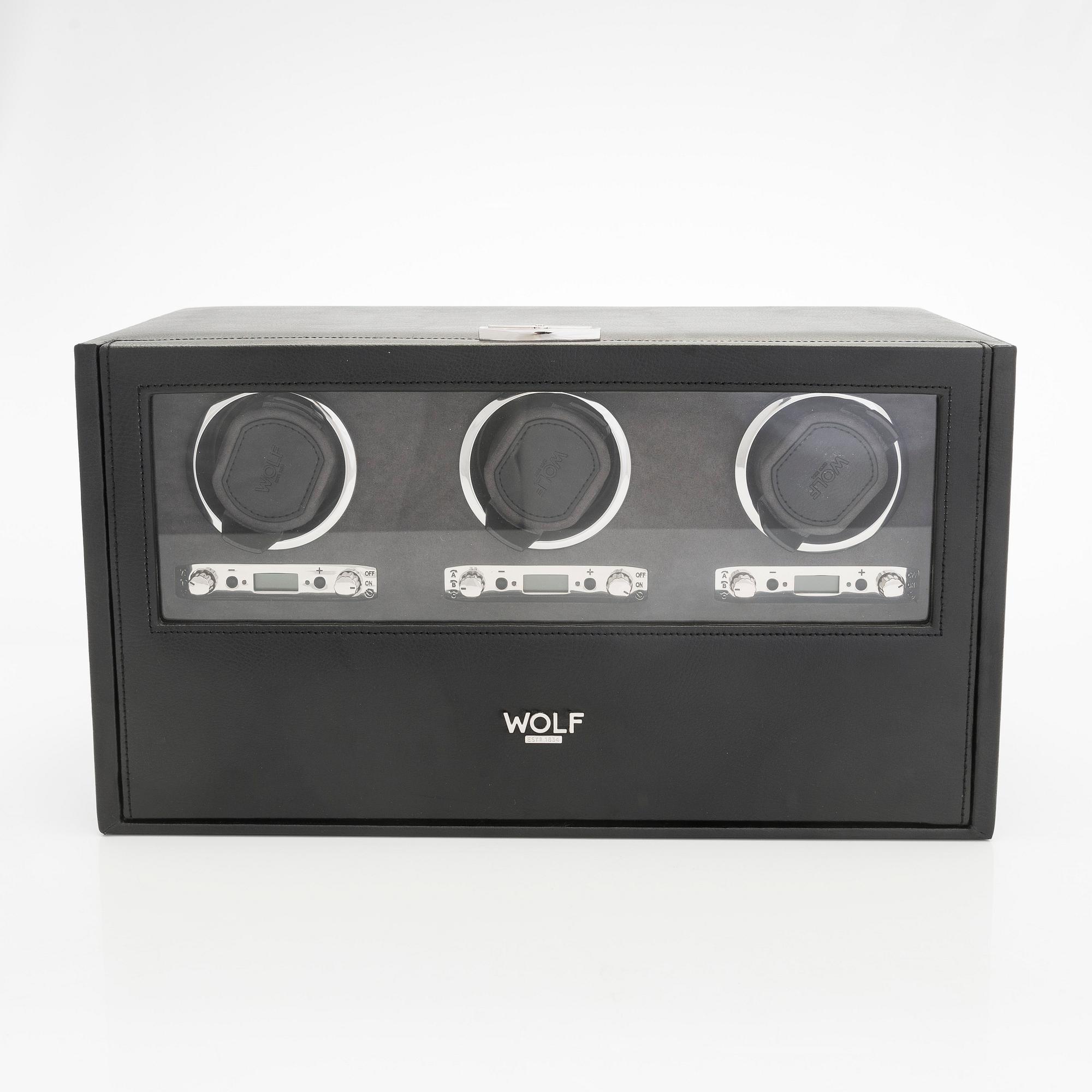 Wolf, Blake, Triple Watch Winder, 25 x 45 x 25 cm.