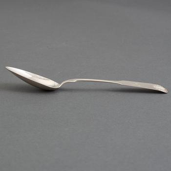 WILHELM PETTERSSON, dessertskedar, 12 st, silver, Åbo, Finland 1898.