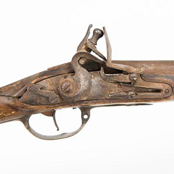 A Swedish dragoon flintlock rifle, model 1778.