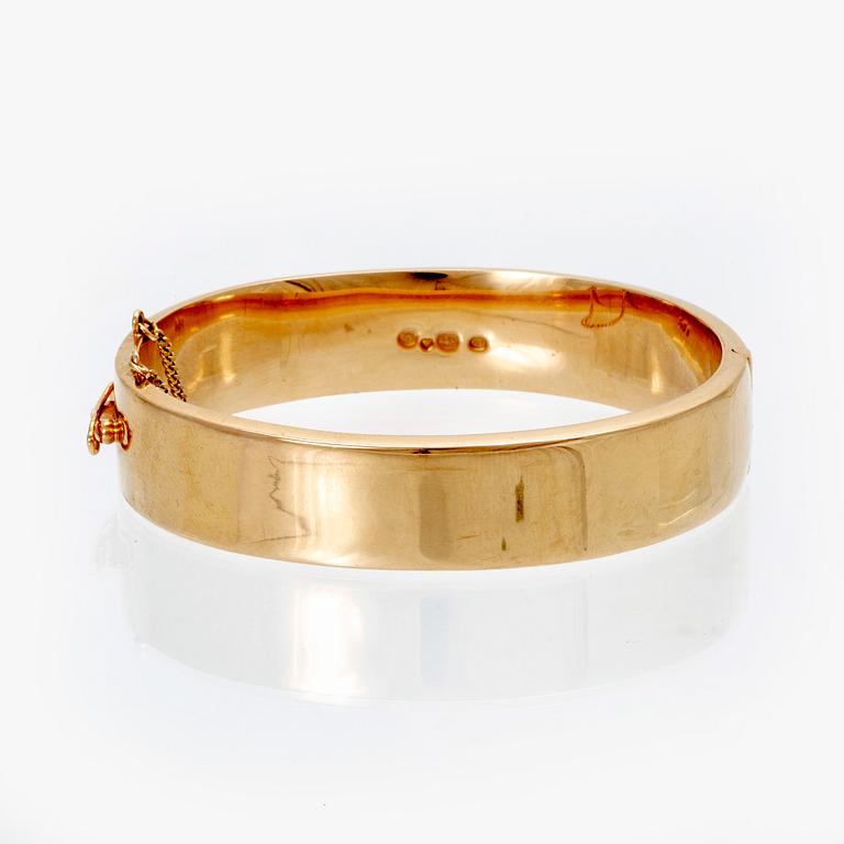 Armband, 14K guld. Vaahtera Alpo J kultaseppä Tmi, Esbo 1978.