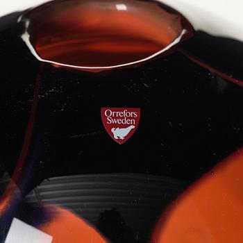 Eva Englund, an "Eldsjäl" graal glass vase, Orrefors 1988, ed 1-50.