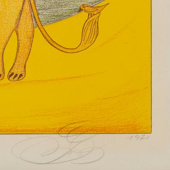 FRIEDRICH SCHRÖDER-SONNENSTERN, färglitografi, signerad och numrerad 108/275. daterad 1971.