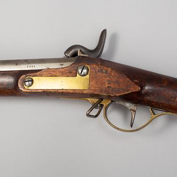 A Swedish percussion gun 1815-49 pattern.