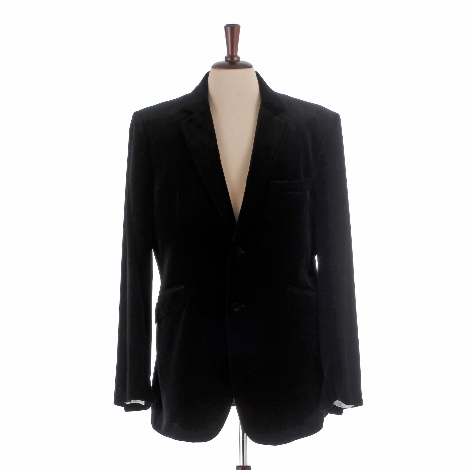 FAVOURBROOK, a black velvet jacket, size 52.