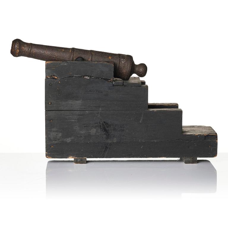 A pair of salute cannons, presumably 19th century.
