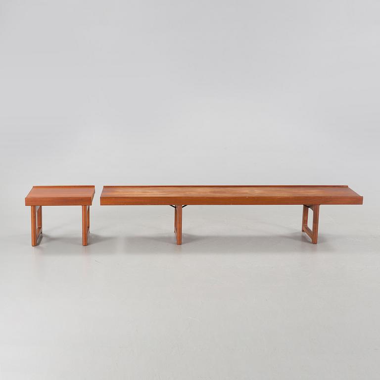 Two "Krobo" benches by TORBJØRN AFDAL for Bruksbo, Norwar from the second half of the 20th century.