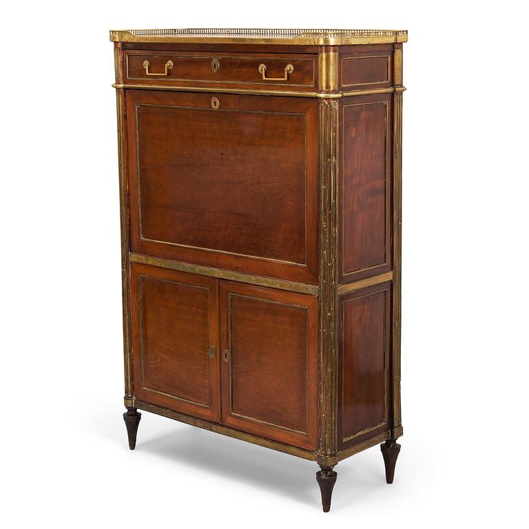 A Directory style mahogany bureau (France 1795-1799).