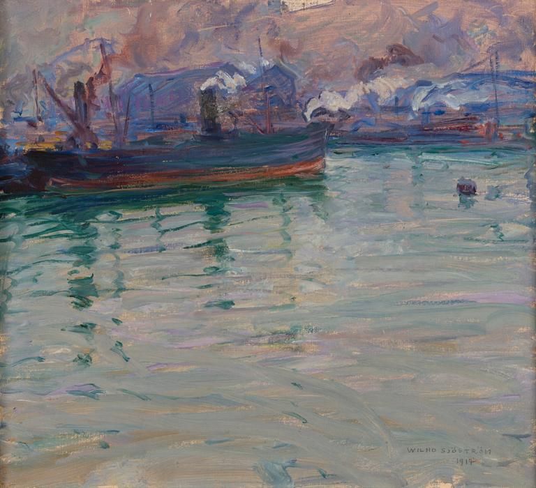 WILHO SJÖSTRÖM, olja på duk, signerad och daterad 1917.