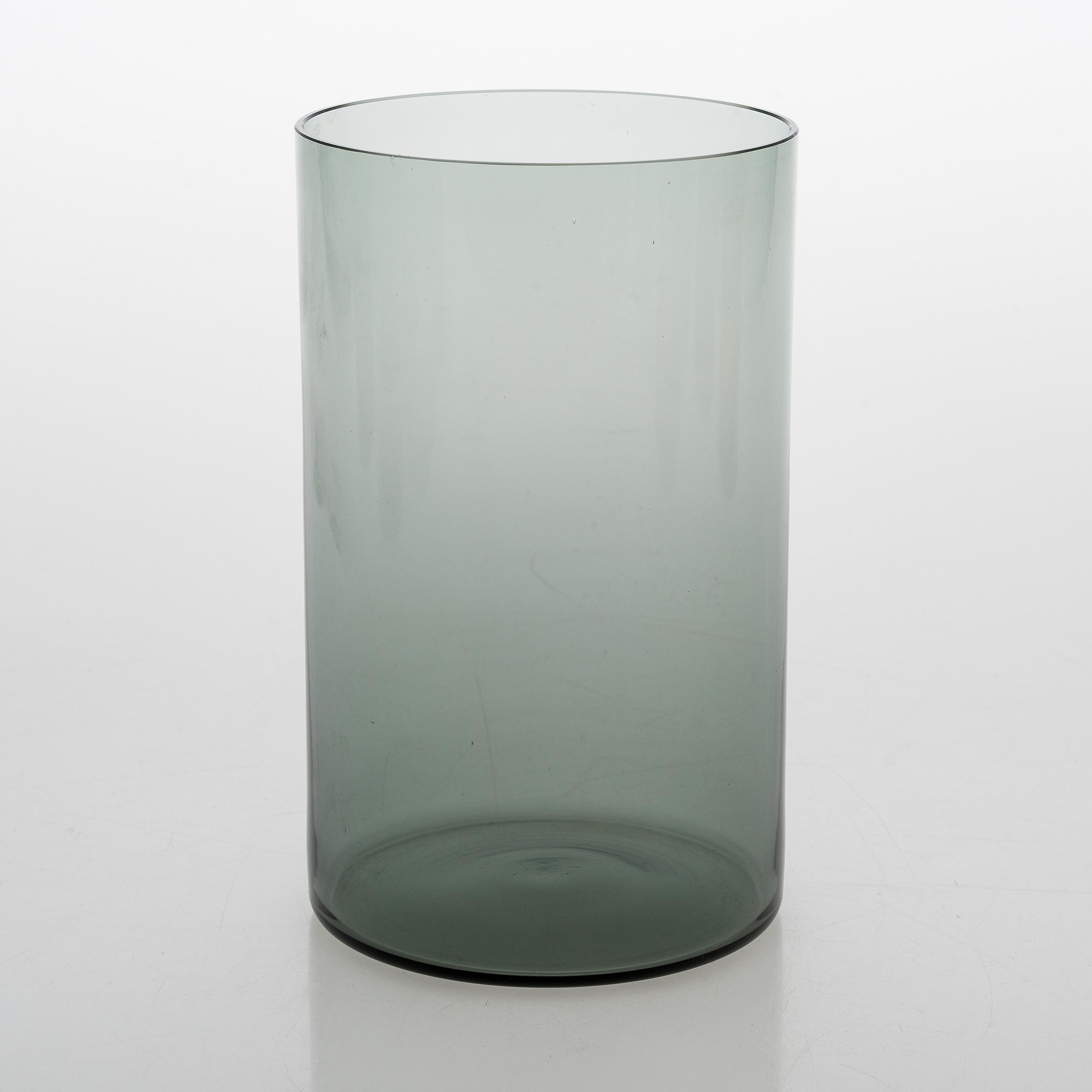 A set of 9 glass jars "Purtilo" by Kaj Franck Arabia, Finland. Designed in 1970:s.