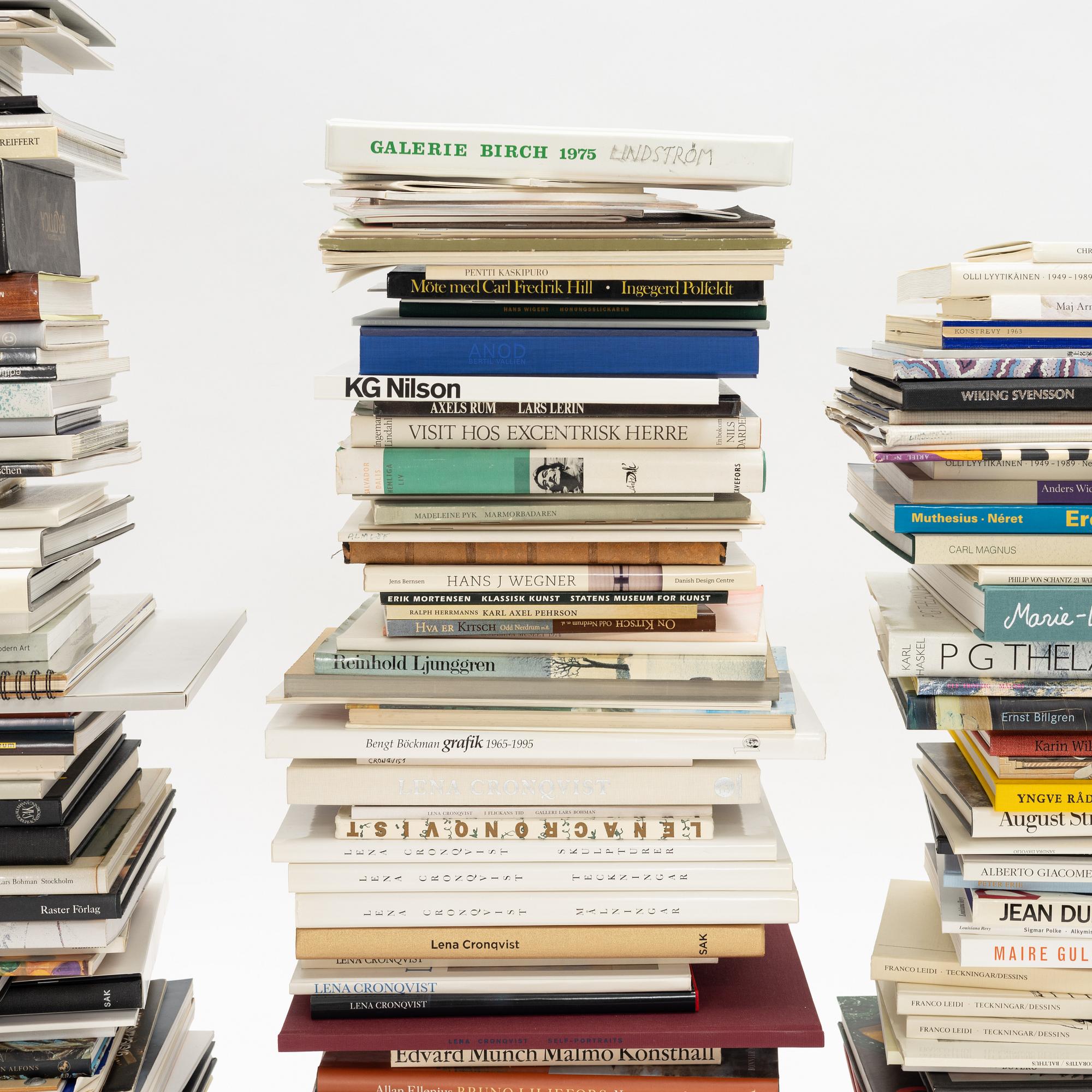 Lars Wetterling's art library.