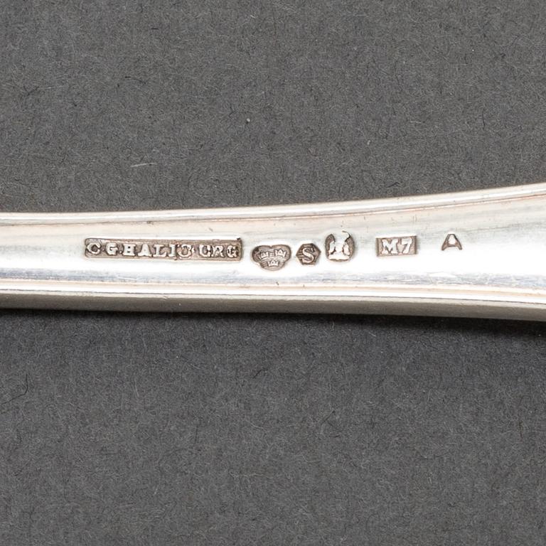 30 psc silver cutlery. CG Hallberg Stockholm 1915.