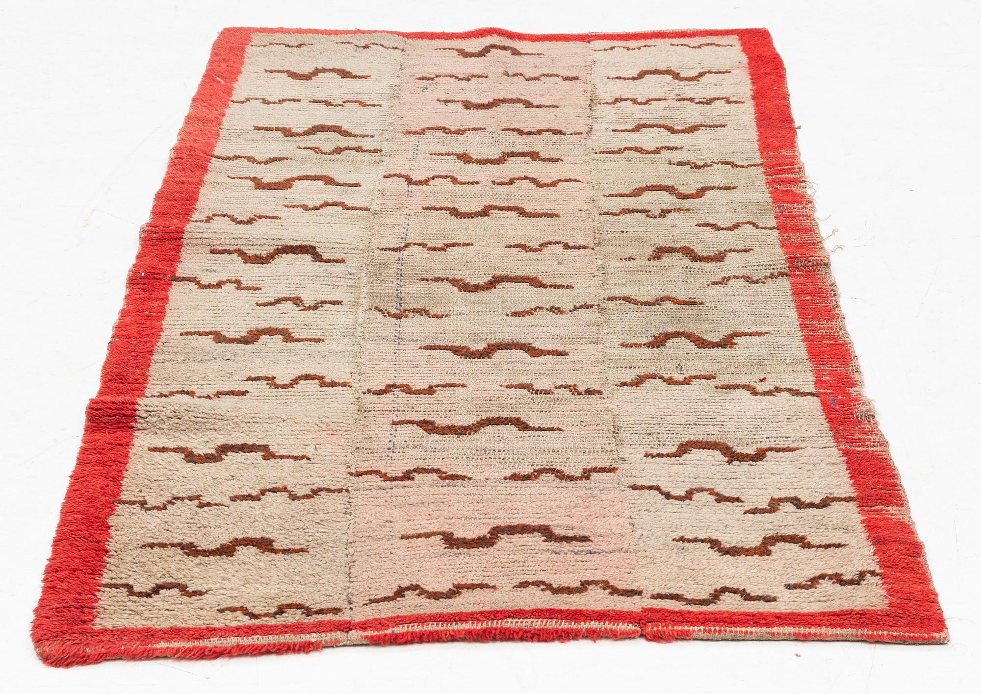 Rug, Tibet, Antique. Approx. 80 x 140 cm.