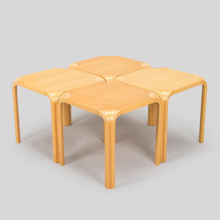 Alvar Aalto, pallar, 4 st, modell X601, Artek 1999.