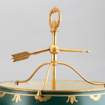 A pair of brass table lamps, Bouillotte lamps, sencond half of the 20th century.