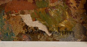 IDA VON SCHULZENHEIM, olja på pannå, signerad.