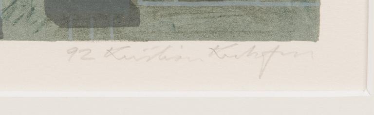 KRISTIAN KROKFORS, lithograph, signed and dated -92, numbered 47/50.