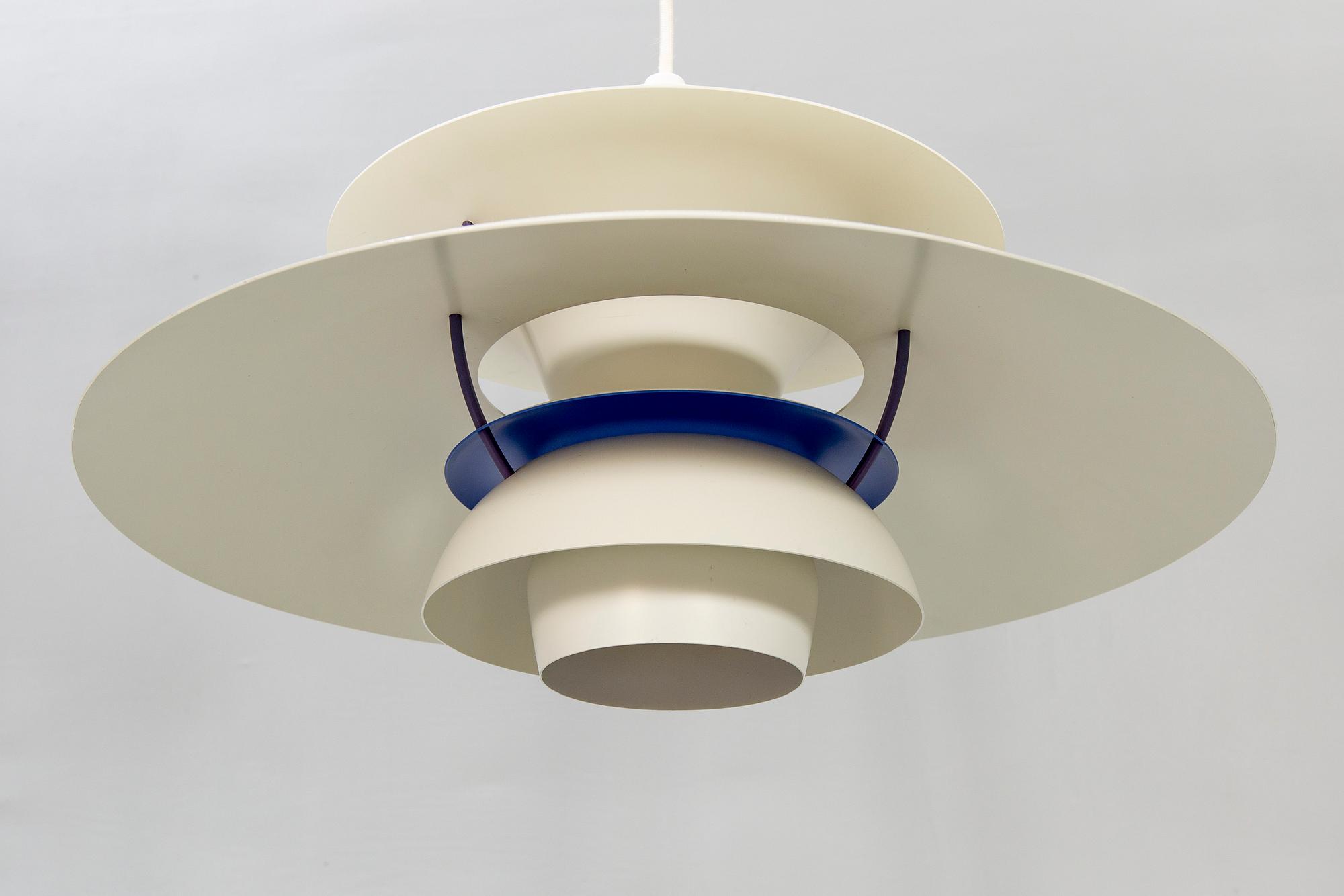 Poul Henningsen, a PH 5 ceiling pendant for Louis Poulsen Denmark.