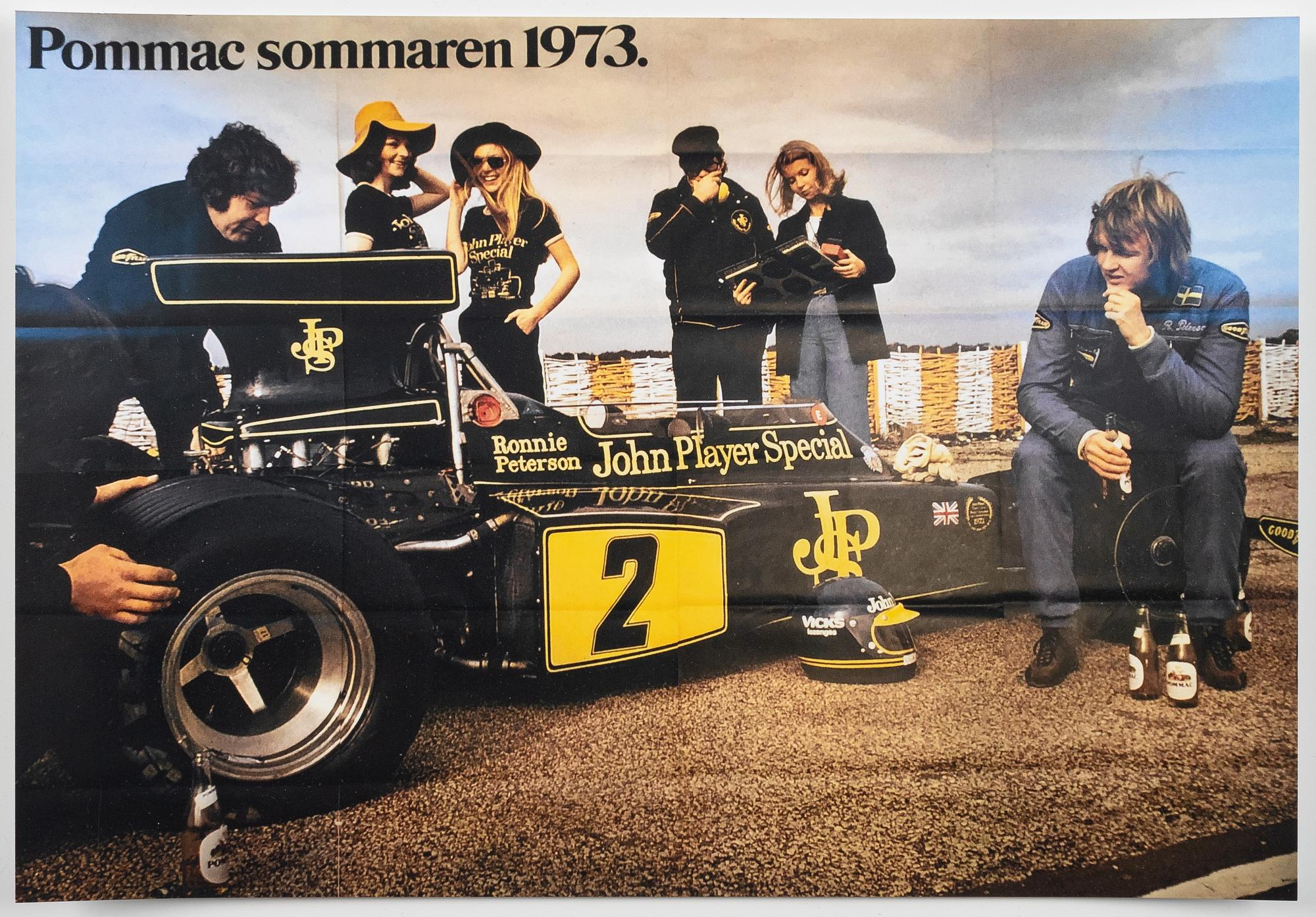 Reklamaffisch, "Pommac sommaren 1973".