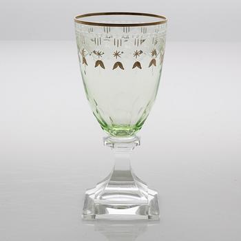 A set of 12 wine glasses, 'Junior', Kosta, second quarter of the 20th century.