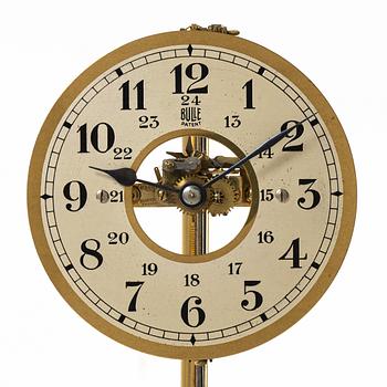 Table clock, Bulle patent, first half of the 20th century.