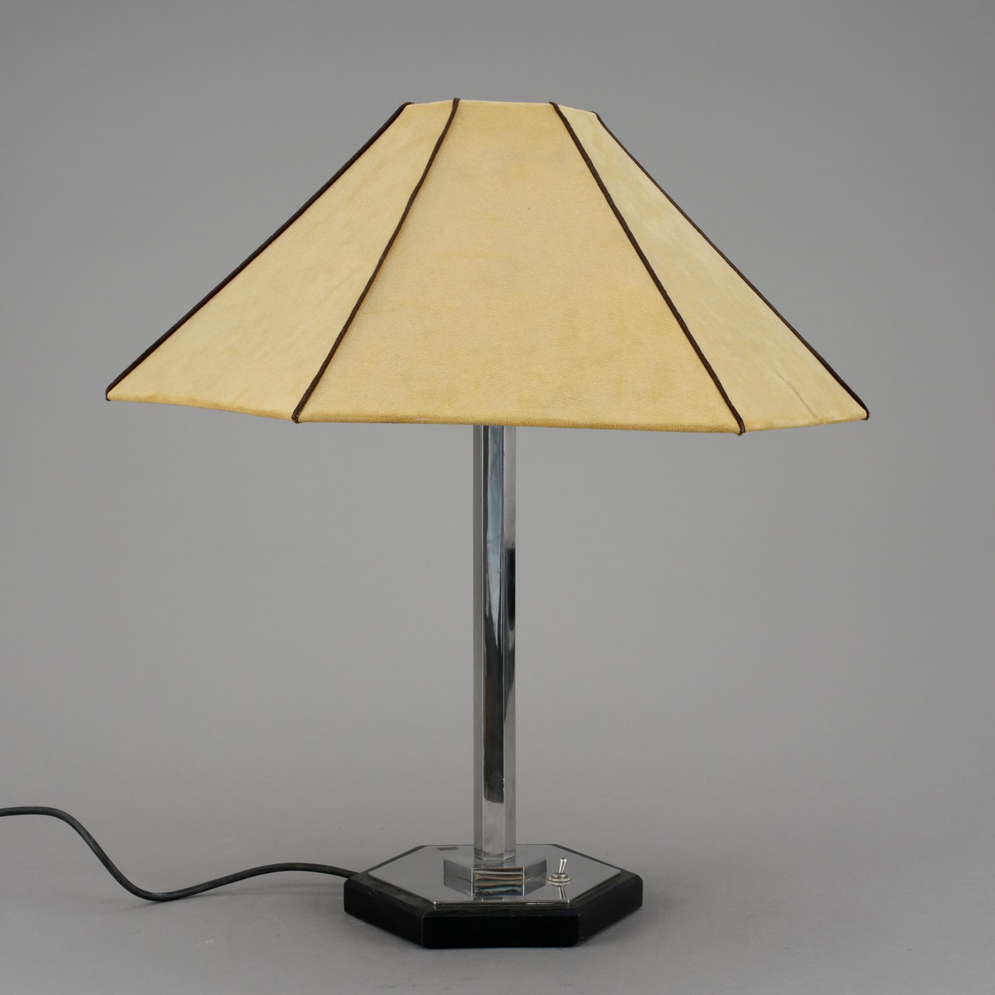 BORDSLAMPA, art deco, 1900-talets andra kvartal.
