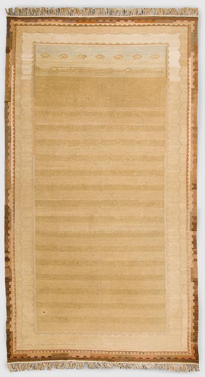 A 1930s Finnish functionalist syle flat weave carpet. Circa 332 x 600 cm.