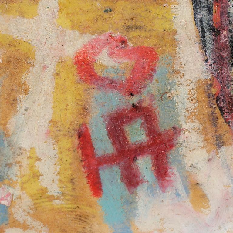 HANS ÅNGSÄTER, 2 st, olja på pannå, monogramsignerade.