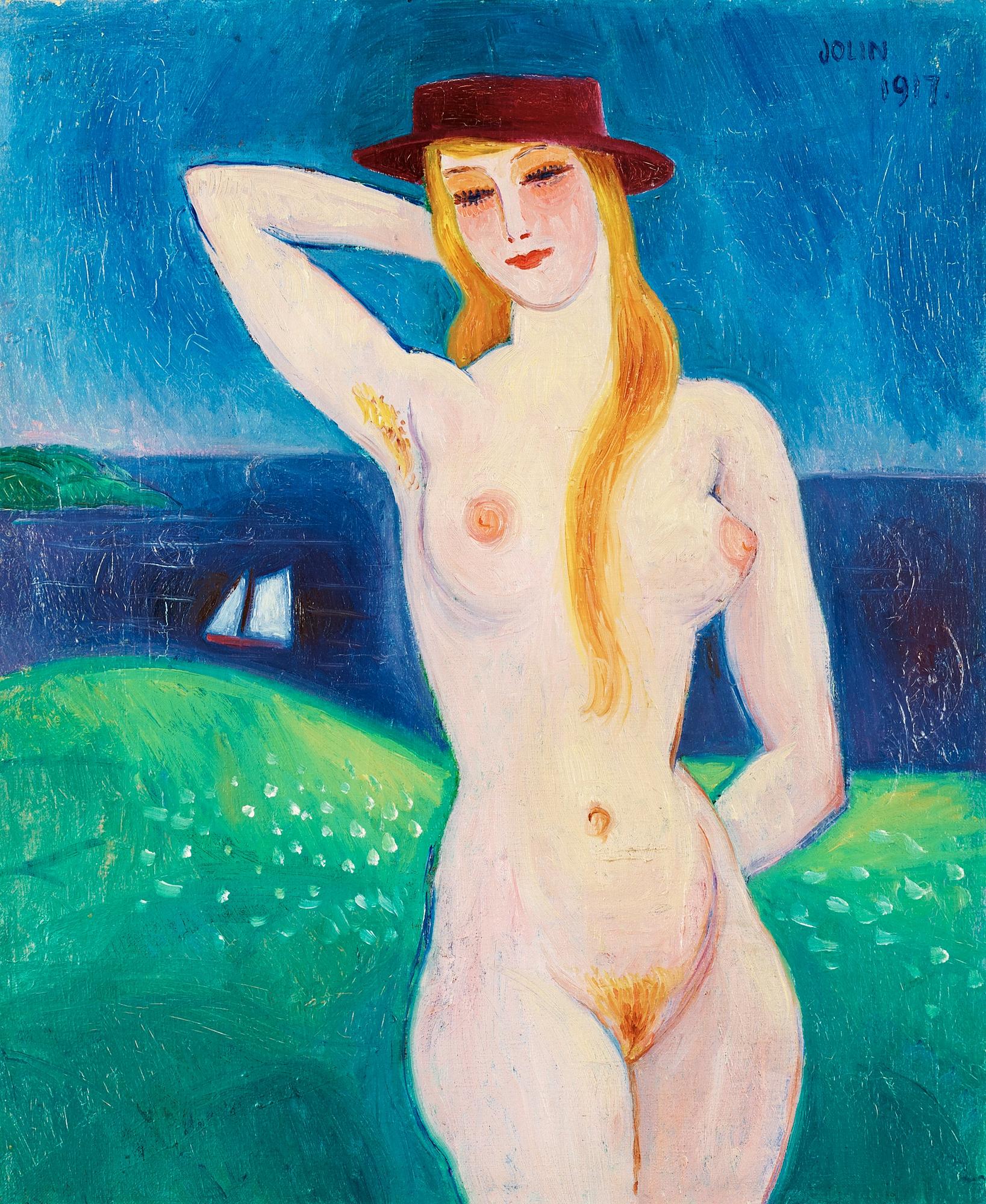 Einar Jolin, Modell vid stranden.