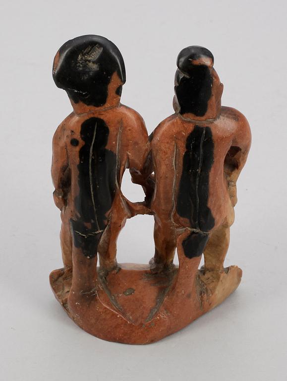 FIGURIN, soap-stone, Kina, 1900-tal.