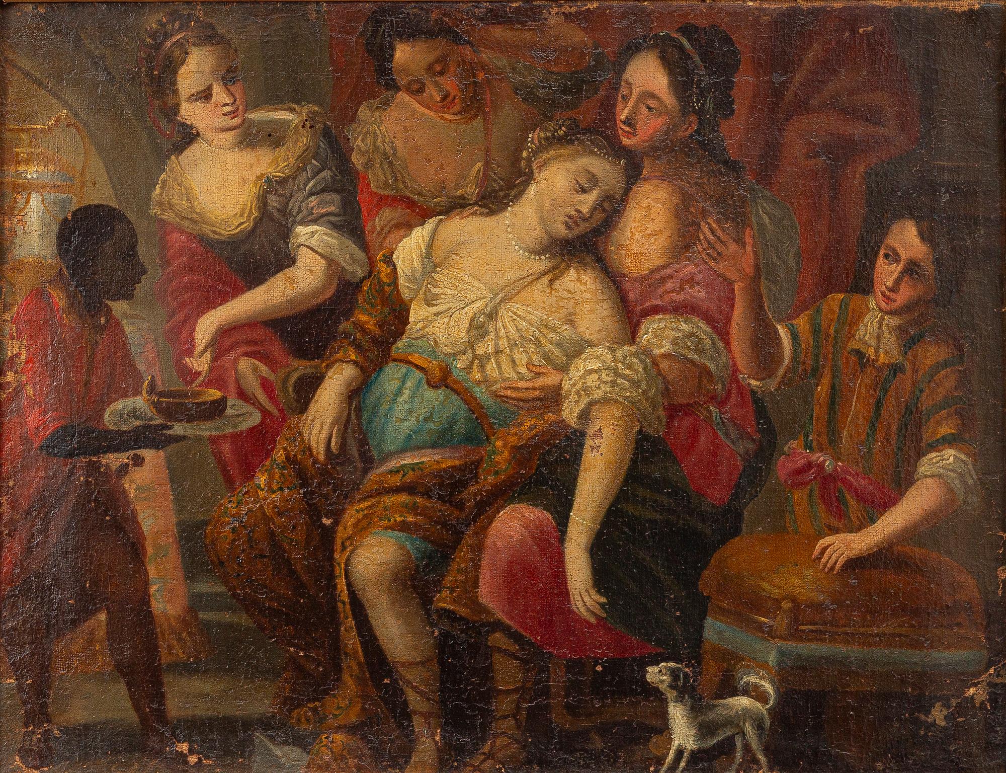 Unknown artist, 18th century The Death of Cleopatra.