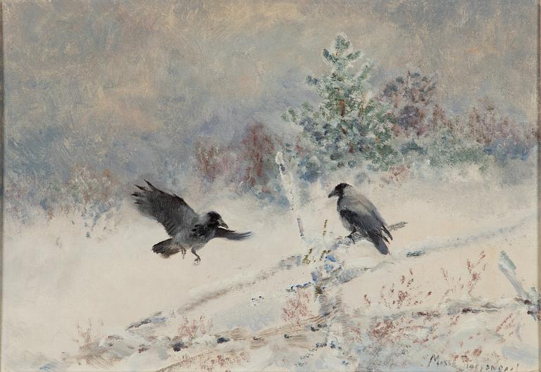 Mosse Stoopendaal, Crows in a Winter Landscape.