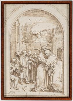 Albrecht Dürer · ALBRECHT DÜRER, efter,tuschteckning, 1700-tal.