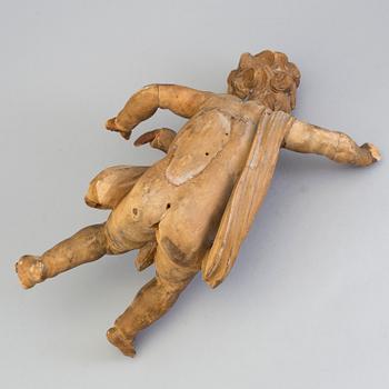 A 17th-/18th century wooden sculpture, probably Swedish.