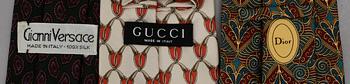 SLIPSAR, 3 st, Dior, Gianni Versace samt Gucci, 1960/70-tal.