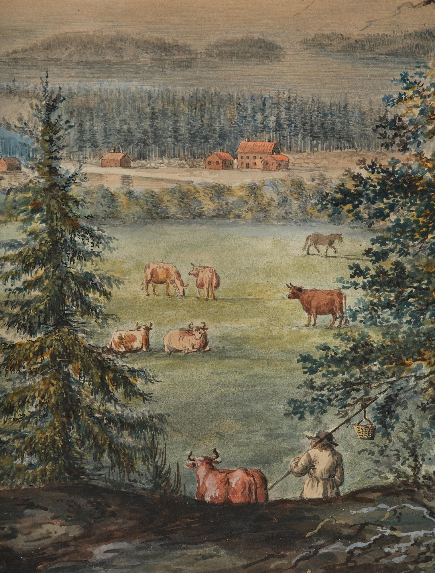 Carl Gustaf Gillberg, Vyer över bruk, ett par.